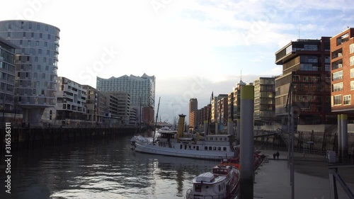 Zeitraffer von der Elbphilharmonie in Hamburg