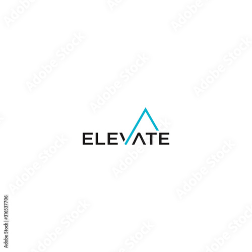 TYPOGRAPHY logo ELEVATE modern download template