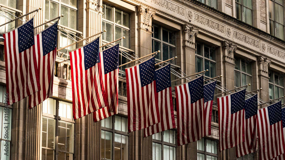 Flags on fifth Avenue