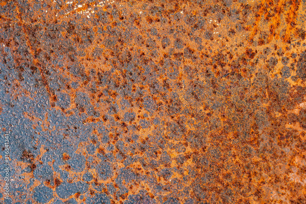 The metal surface is filled with rust that is reddish brown. .Gives a retro and vintage feel. The metal surface is filled with rust that is reddish brown. .Gives a retro and vintage feel.