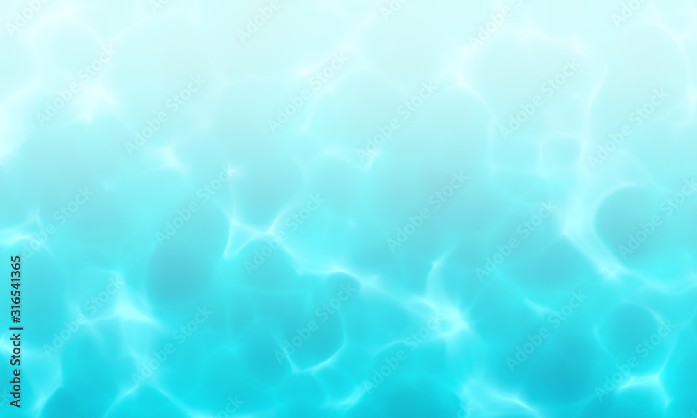 Blue white color water in swimming pool texture background. Use for design summer holiday concept.