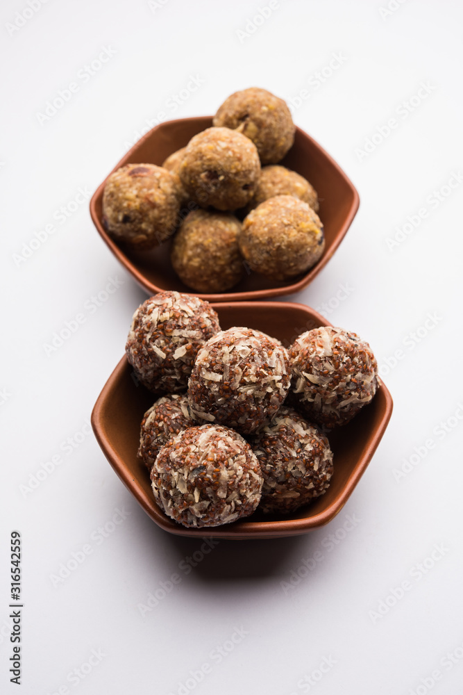 Group of Dink, Gond , Aliv, Halim laddu, Laddoo, Ladu, Ladoo Made using Garden cress Seed and edible gum, sweet food Group of Dink, Gond , Aliv, Halim laddu, Laddoo, Ladu, Ladoo Made using Garden cress Seed and edible gum, sweet food