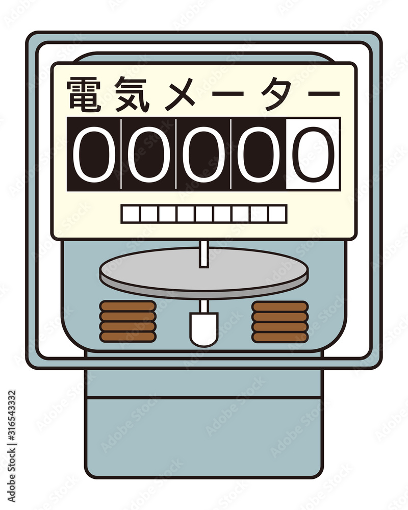 電気メーター イラスト ベクター Stock Vector Adobe Stock
