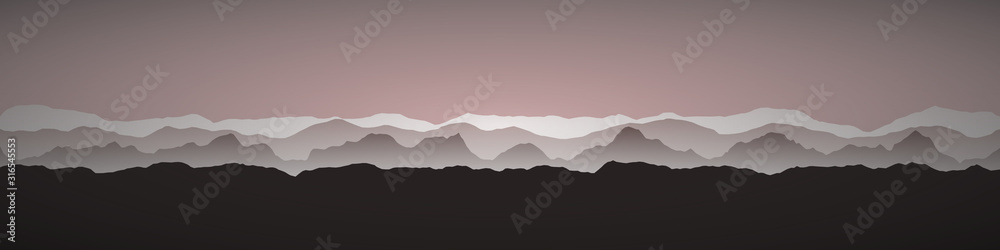Color Mountains Landscape Generative Art background illustration Color Mountains Landscape Generative Art background illustration