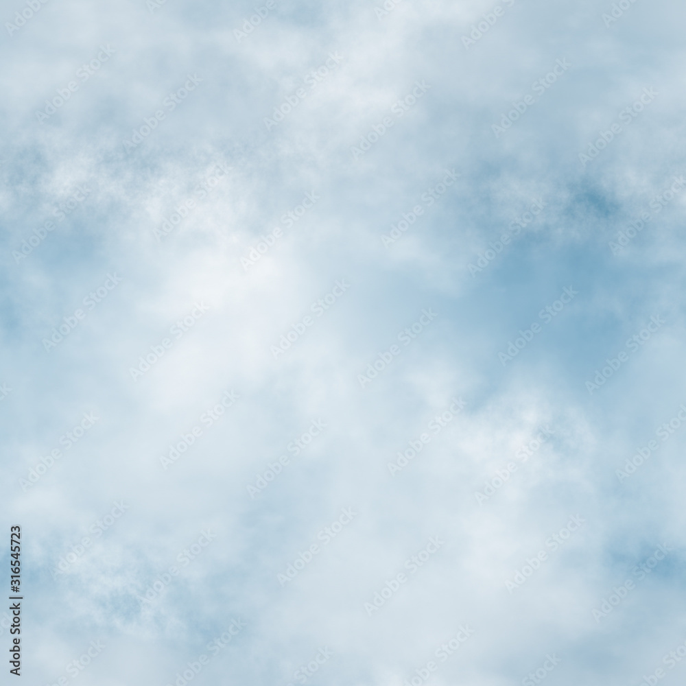 White clouds and blue sky seamless stock illustration. White clouds and blue sky seamless stock illustration.