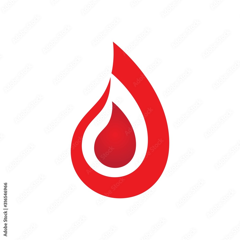 Blood ilustration logo Blood ilustration logo