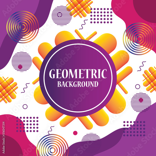 Colorful geometric background