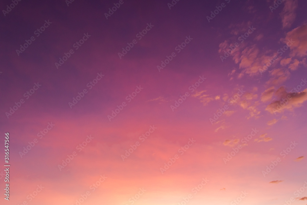 Fototapeta premium sky with clouds with beautiful sunlight in the evening
