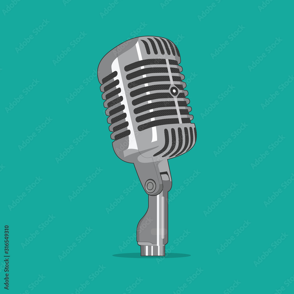 Fototapeta premium microphone design concept - Illustration vector