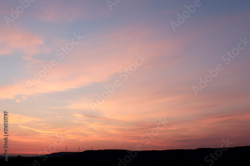 Windmills at sunrise in Germany © Kari