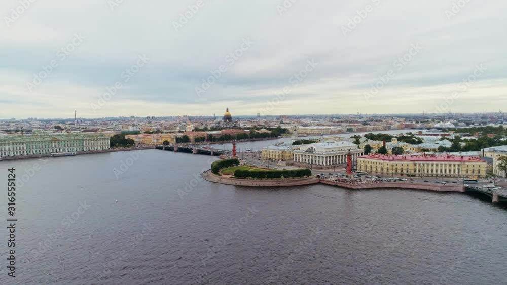 Aerial flight above beautiful Saint-Petersburg Russia 106 Aerial flight above beautiful Saint-Petersburg Russia 106
