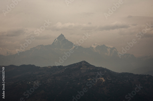 Himalayas seen from Pokhara, Nepal