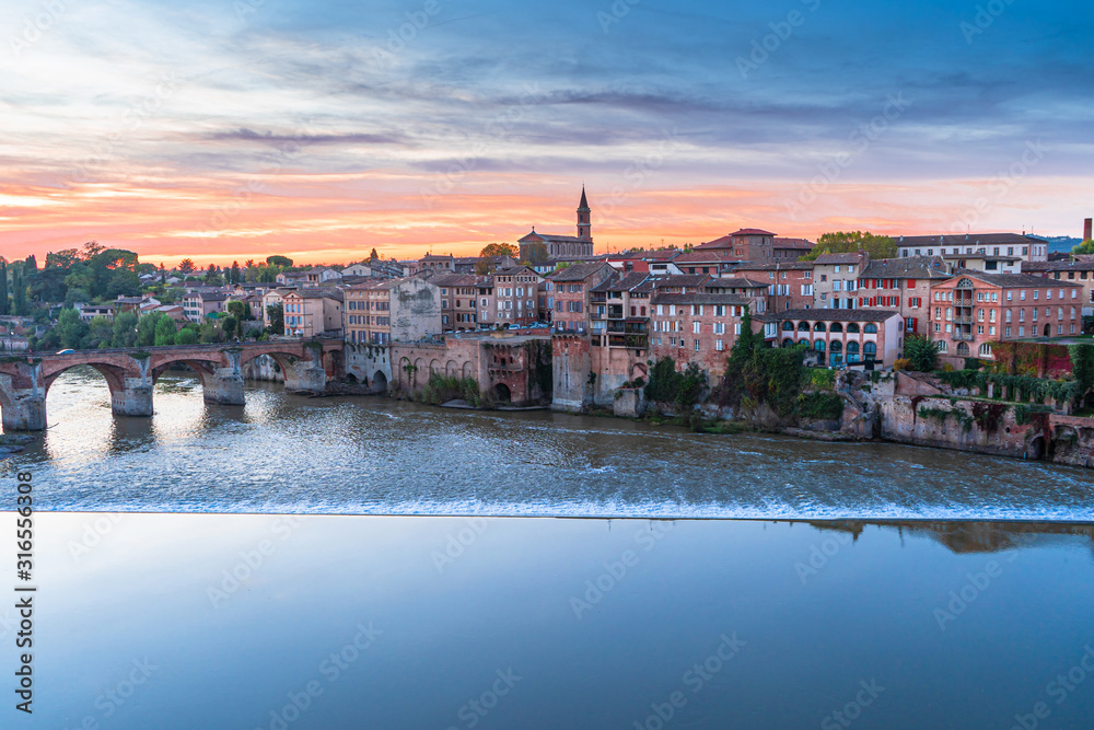 Naklejka premium Albi in a summer sunny day,France