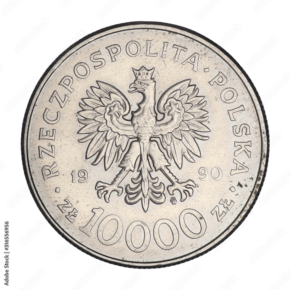 Polish solidarity coin of PLN 10,000 Polish solidarity coin of PLN 10,000