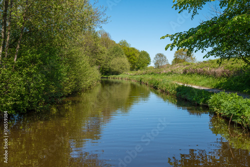 Scenic canal view of the Llangollen Canal near Chirk, Wales,UK © Thomas Marchhart