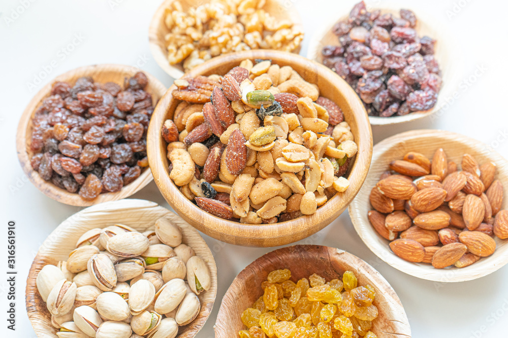 many nuts healthy fat and protein food and snack, ketogenic diet food