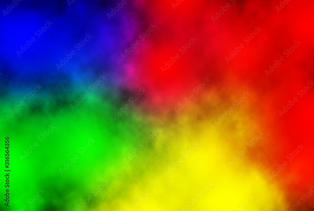 colorful smoke effect for abstract background