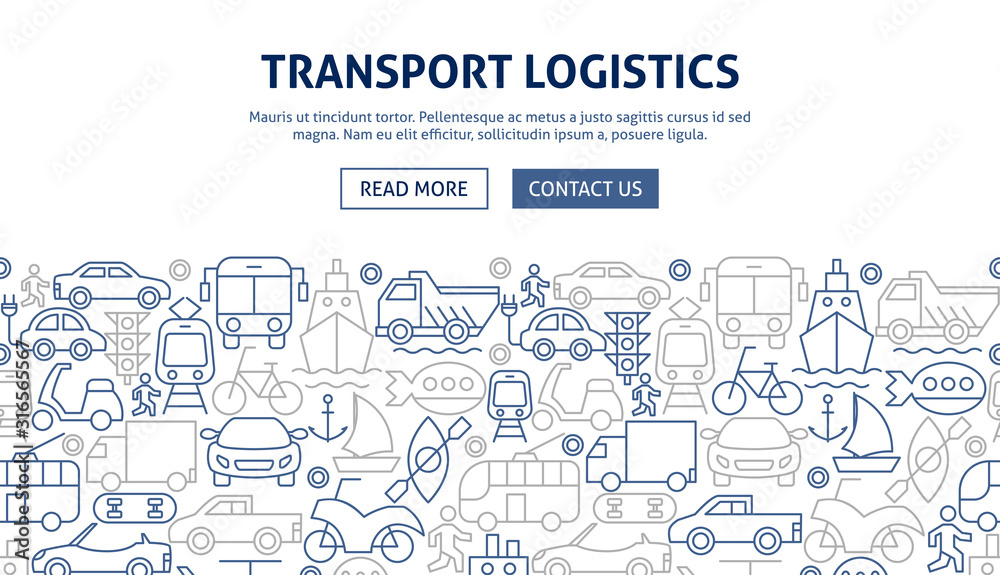 Transport Logistics Banner Design