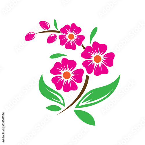 flower for logo design and ornament