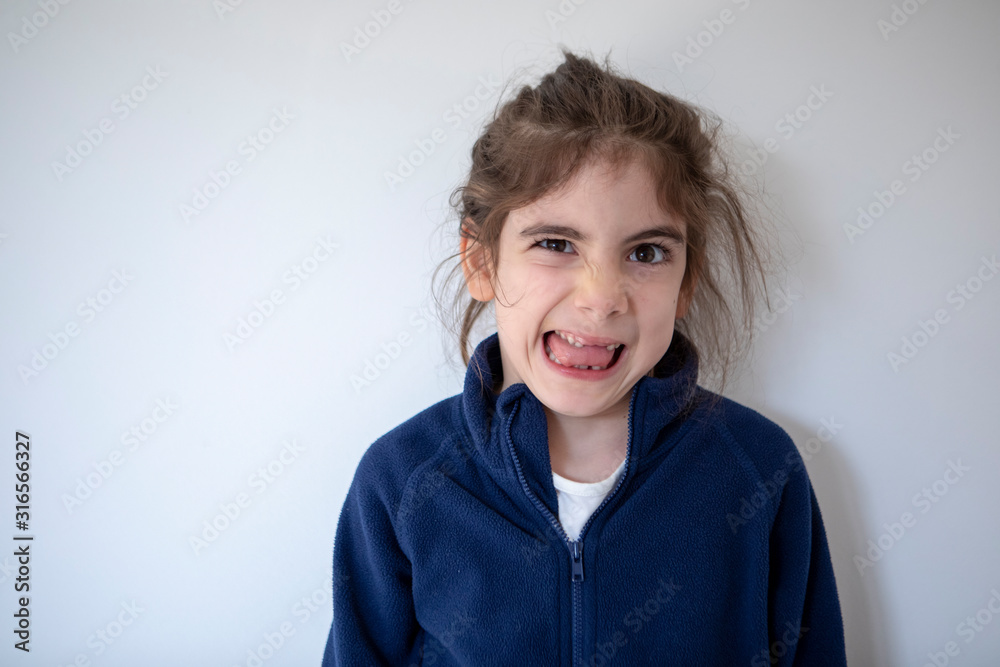 Funny Little Girl Making A Face Funny Little Girl Making A Face