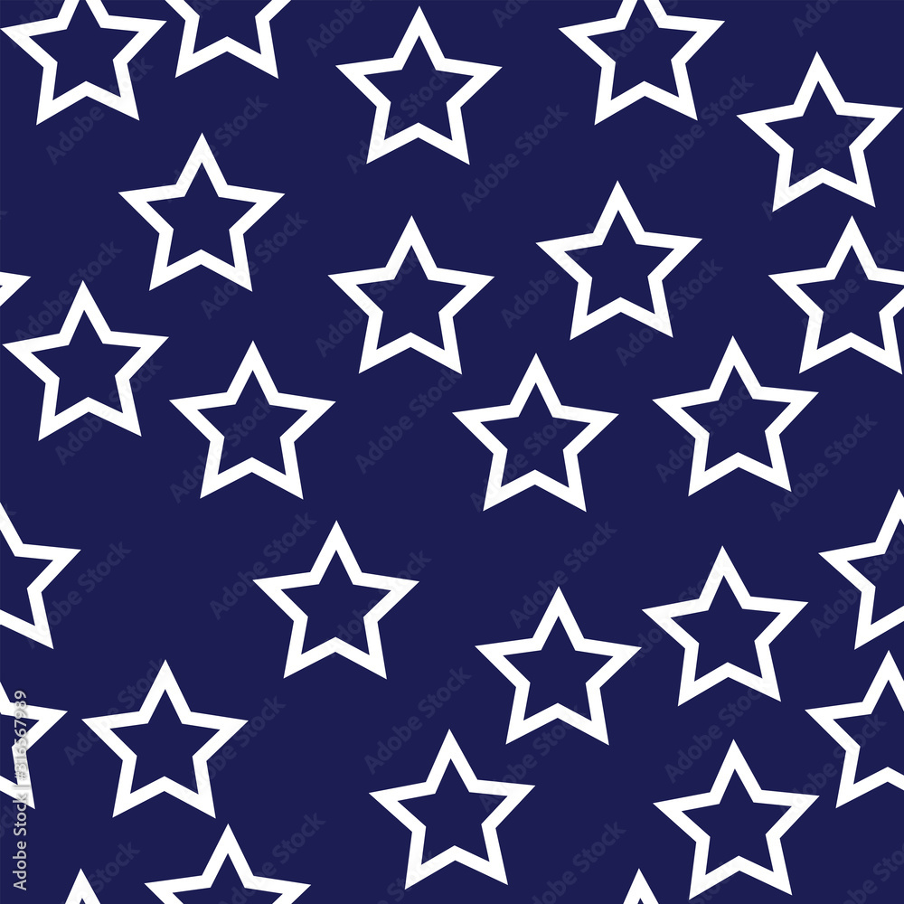 seamless pattern with white stars on blue background seamless pattern with white stars on blue background