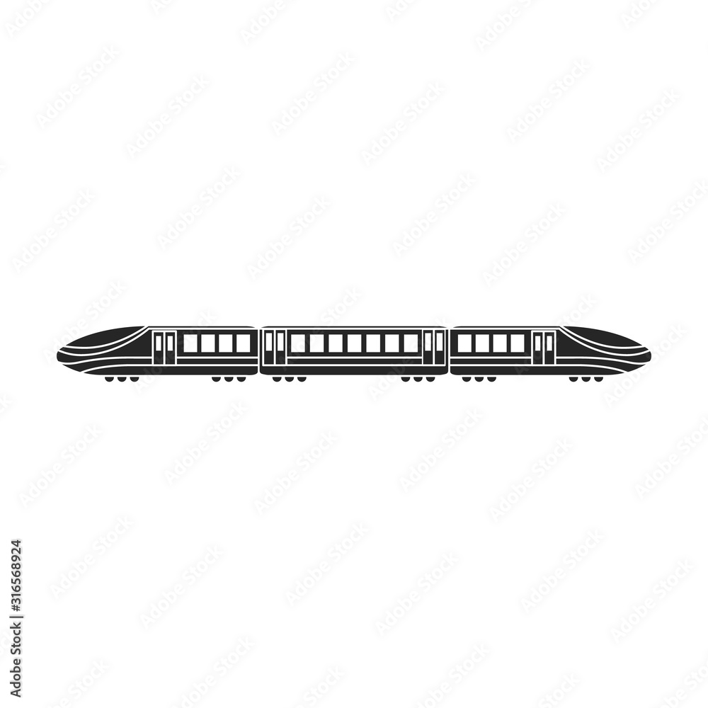 Subway train vector icon.Black vector icon isolated on white background subway train. Subway train vector icon.Black vector icon isolated on white background subway train.