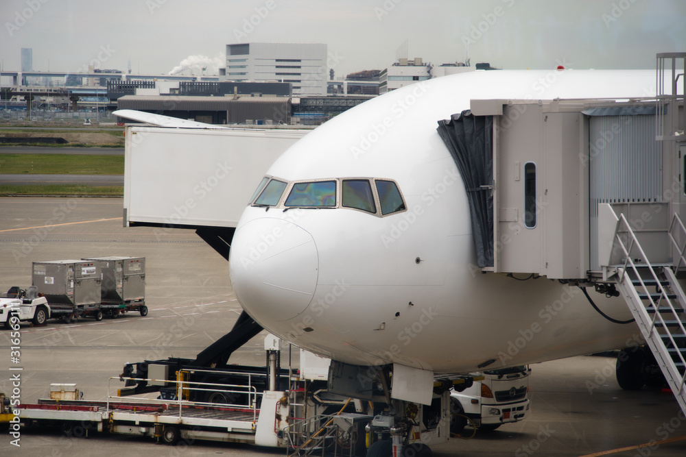 飛行機の頭