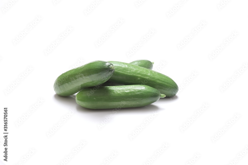 cucumber isolated on white background cucumber isolated on white background