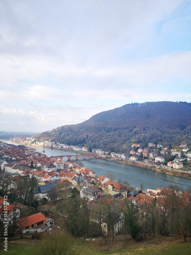 heidelberg the city of fairytales and the castle in the top of the hill makes the view outstanding