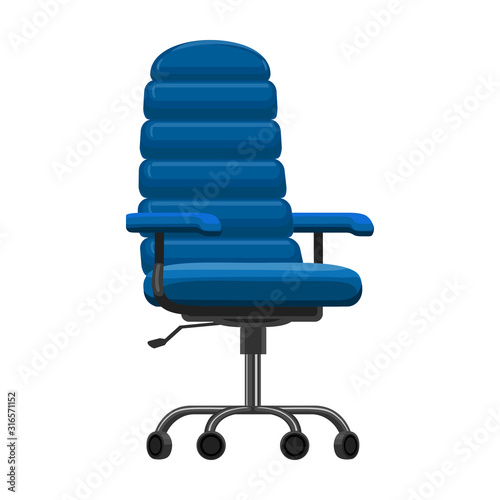 Office chair vector icon.Cartoon vector icon isolated on white background office chair .