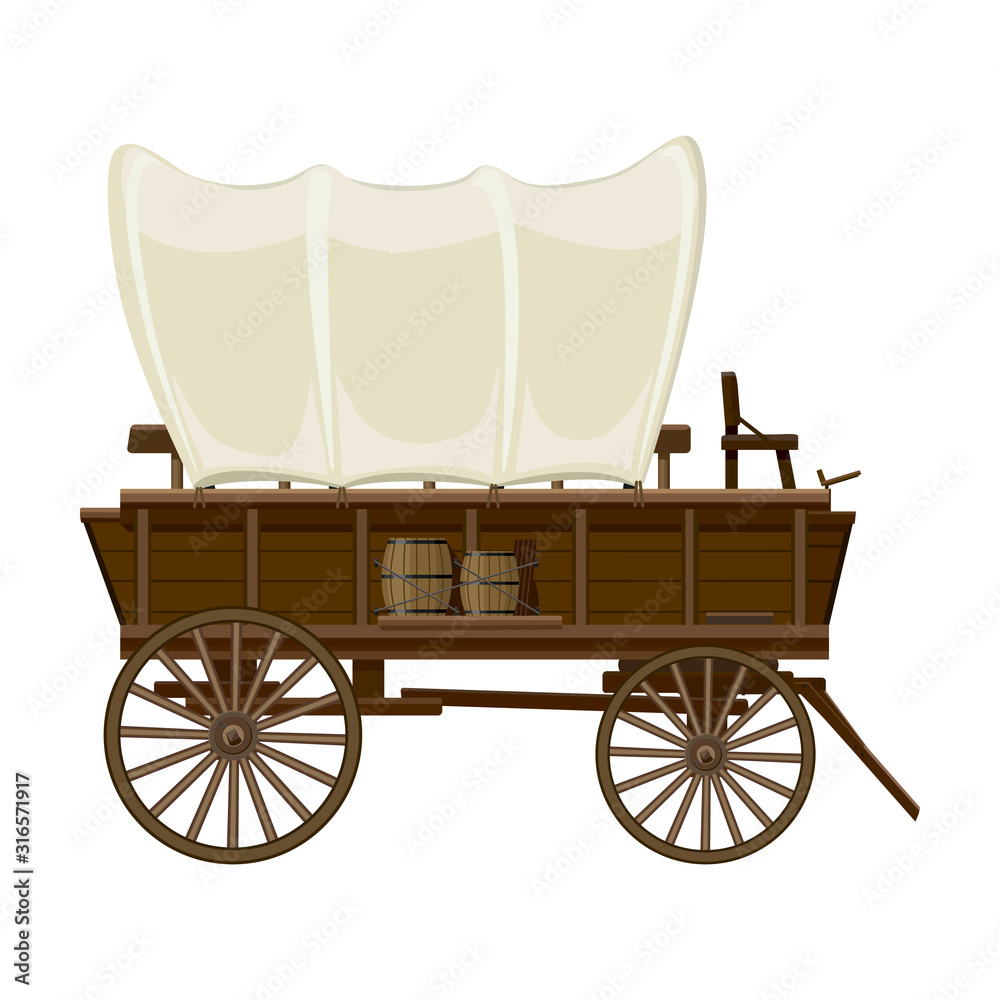 Wild west wagon vector icon.Cartoon vector icon isolated on white background wild west wagon . Wild west wagon vector icon.Cartoon vector icon isolated on white background wild west wagon .
