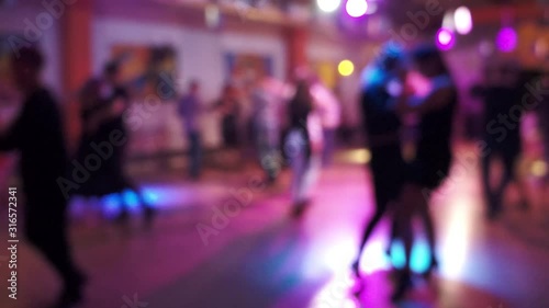 Wallpaper Mural Salsa dancing in a latin dance club, blurry Torontodigital.ca