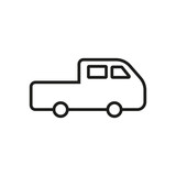Car line icon. Design template vector