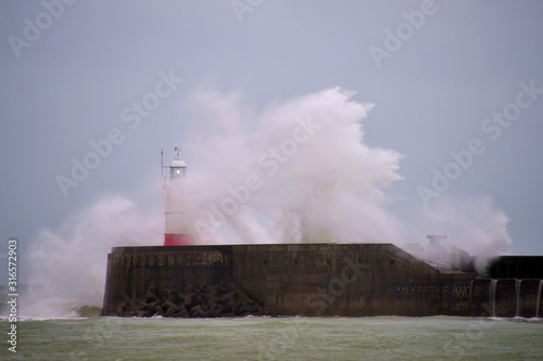A Stormy Day at Newhaven in Sussex