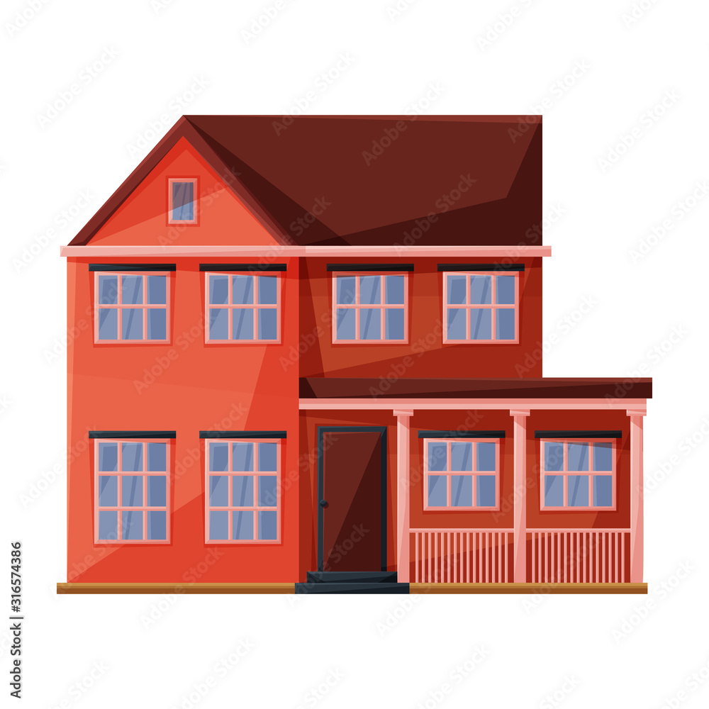 Building of apartment vector icon.Cartoon vector icon isolated on white background building of apartment.