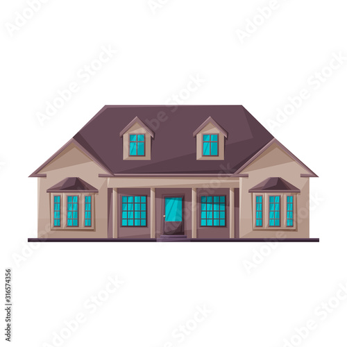 Building of apartment vector icon.Cartoon vector icon isolated on white background building of apartment.