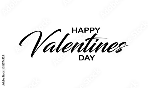 Happy Valentine's Day. Vector illustration of greeting card, banner