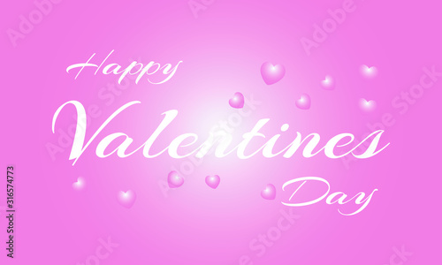 Happy Valentine's Day. Vector illustration of greeting card, banner © Ігор Шунькін