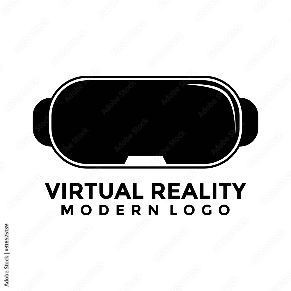 Vr Virtual Reality Logo Icon Virtual Reality Logo Template Stock
