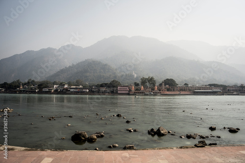 Ganges river in Rishikesh, India photo