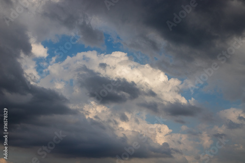 dramatic sky with clouds