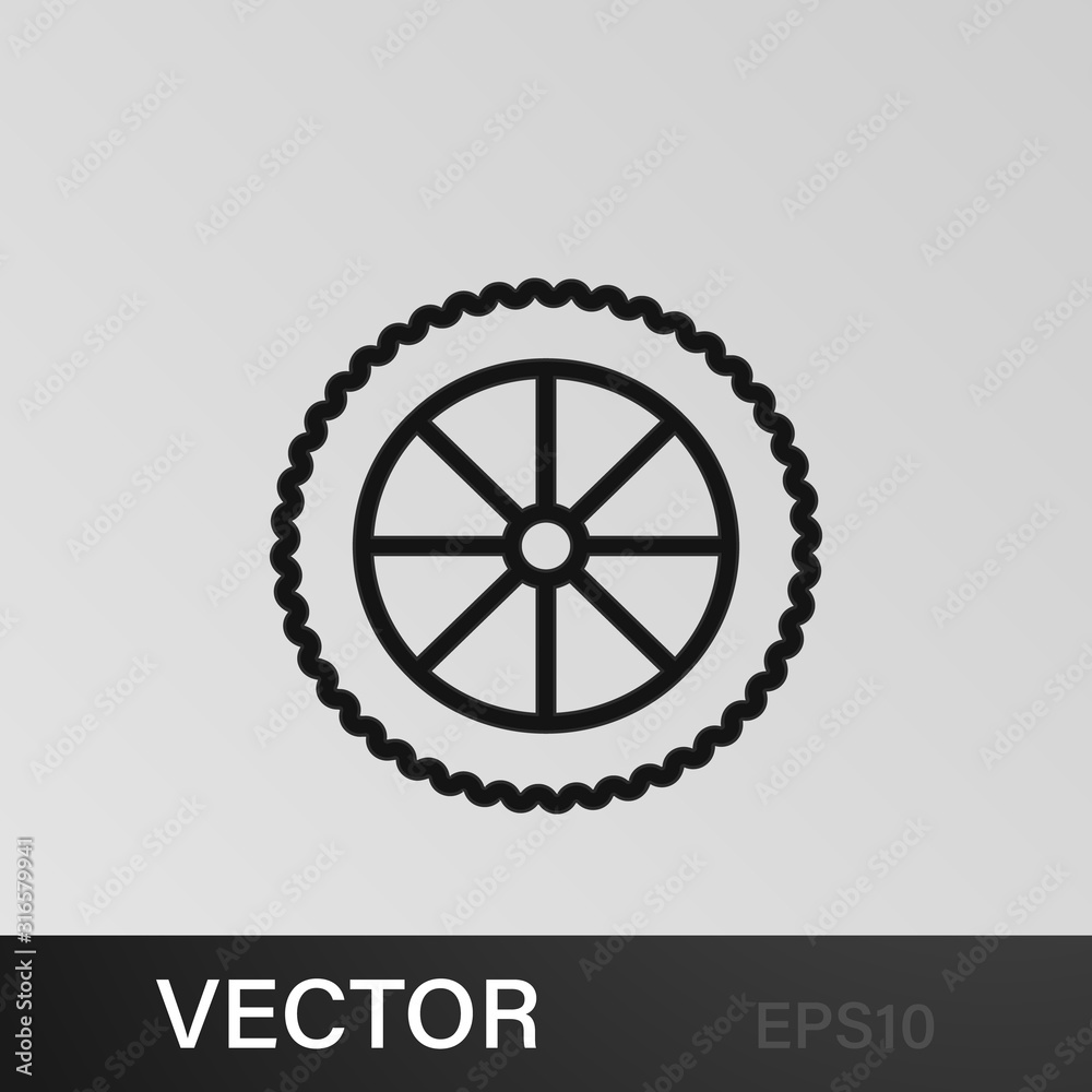 motorcycle wheel icon. Element of motorbike for mobile concept and web apps illustration. Thin line icon for website design and development, app development motorcycle wheel icon. Element of motorbike for mobile concept and web apps illustration. Thin line icon for website design and development, app development