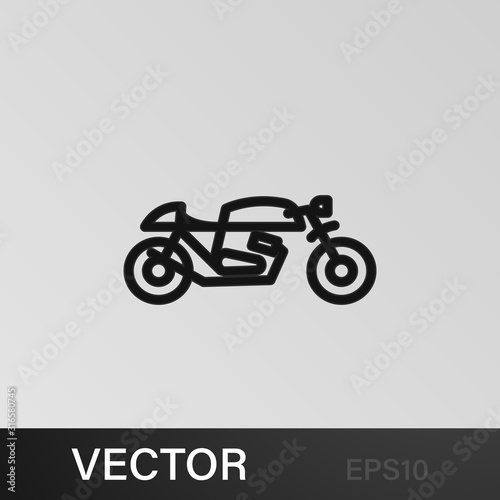 motorcycle icon. Element of motorbike for mobile concept and web apps illustration. Thin line icon for website design and development, app development