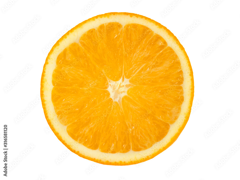 Closeup orange furit, isolate on white background. Closeup orange furit, isolate on white background.