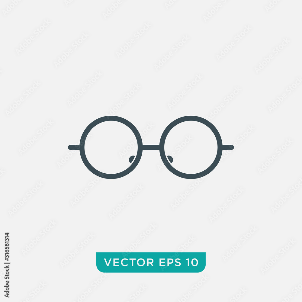 Eye Glasses Icon Design, Vector EPS10 Eye Glasses Icon Design, Vector EPS10