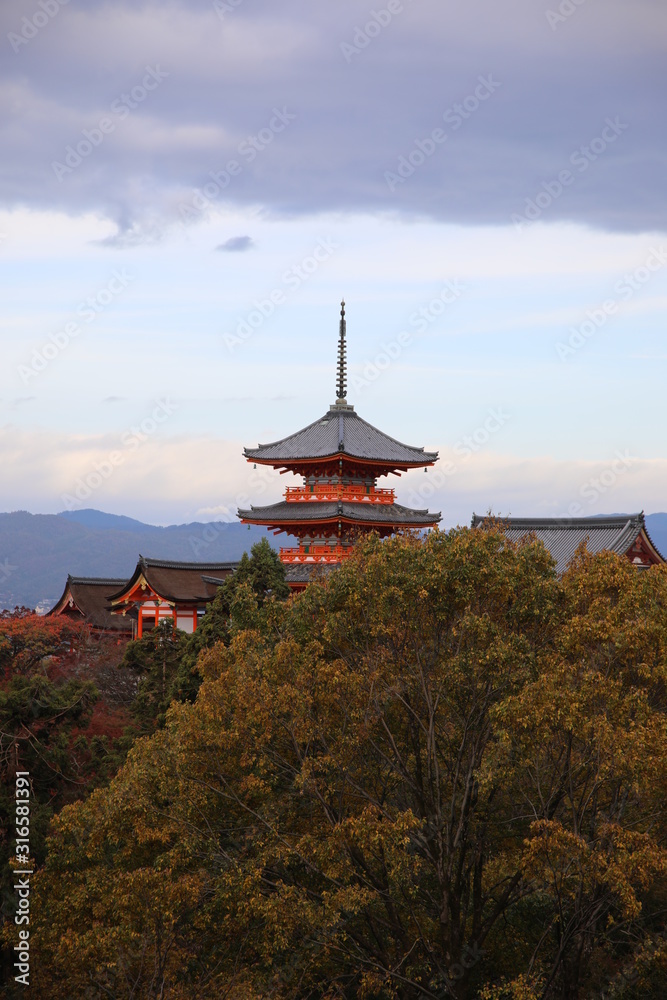Obraz premium Kiyomizu-dera temple, Kyoto, Japan