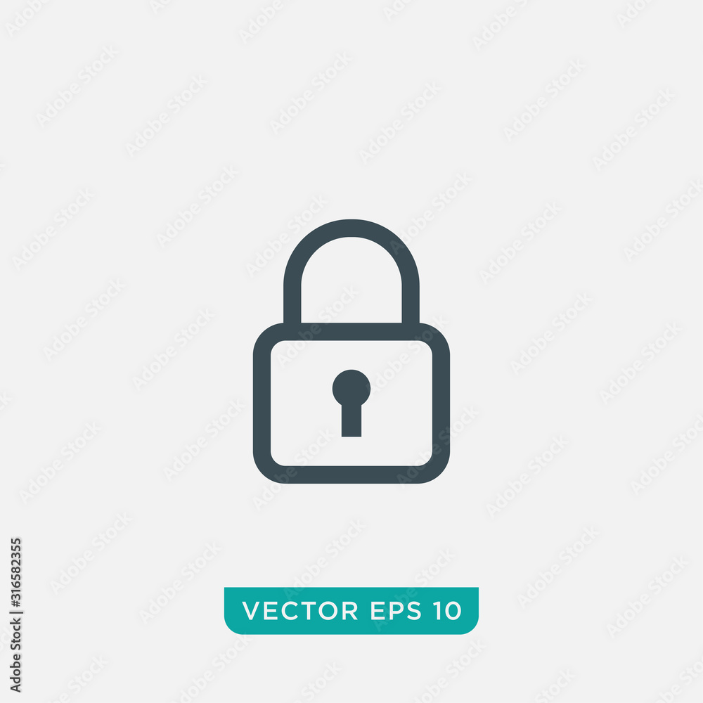 Lock Icon Design, Vector EPS10 Lock Icon Design, Vector EPS10