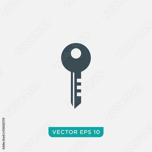 Key Icon Design, Vector EPS10
