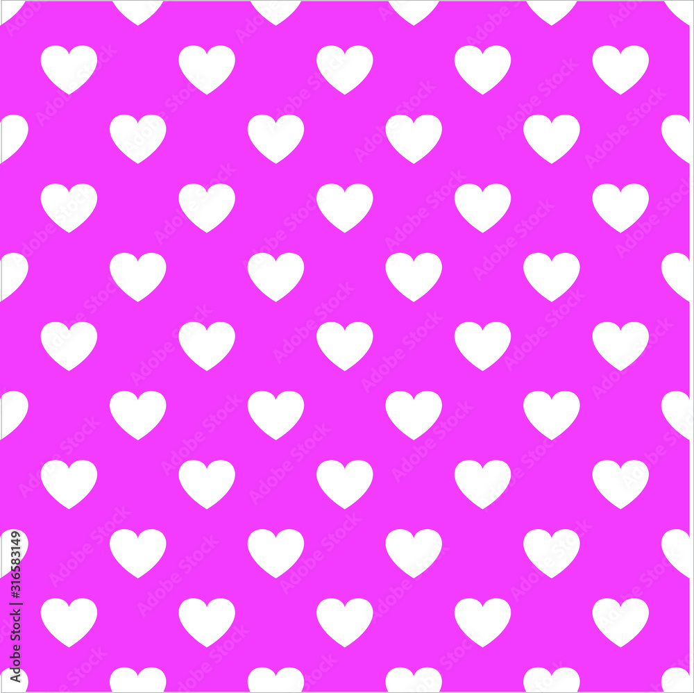 Heart logo design vector template. Happy valentines day seamless concept