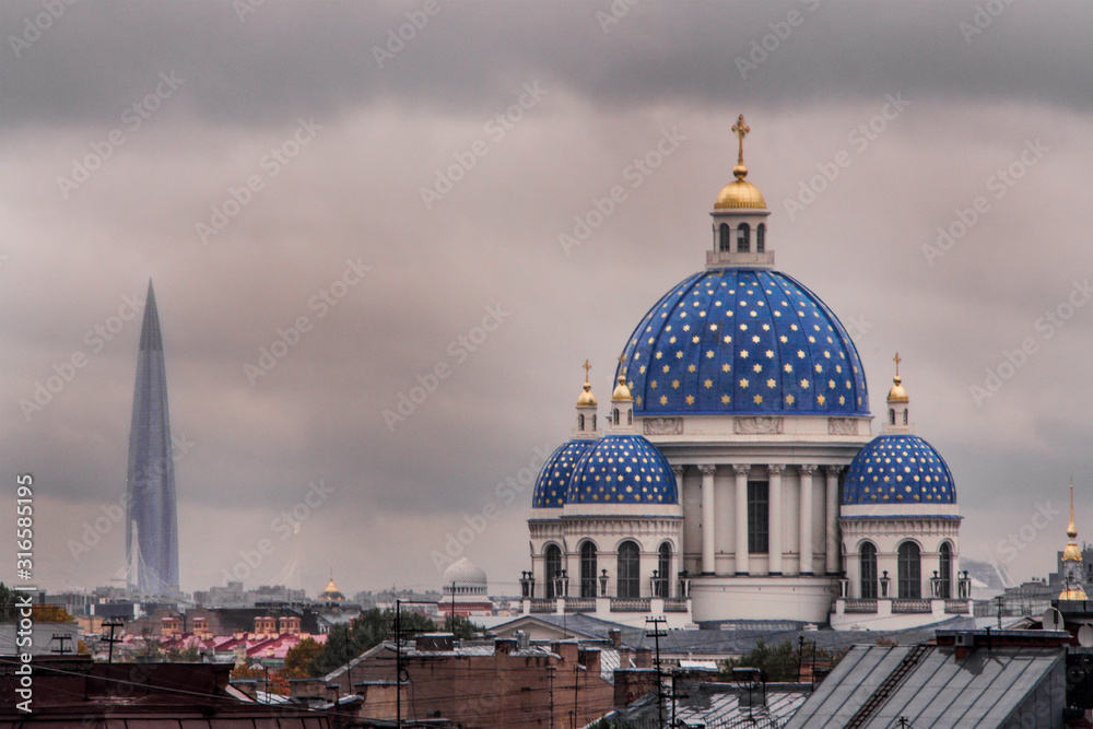 Fototapeta premium Church and tower